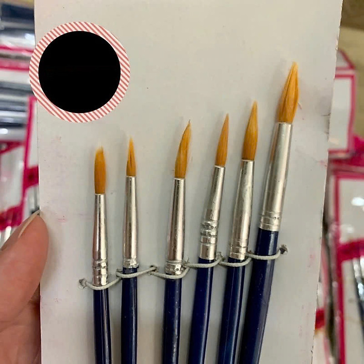 Bộ Cọ Vẽ Màu Nước (6 chiếc) - Ảnh 3