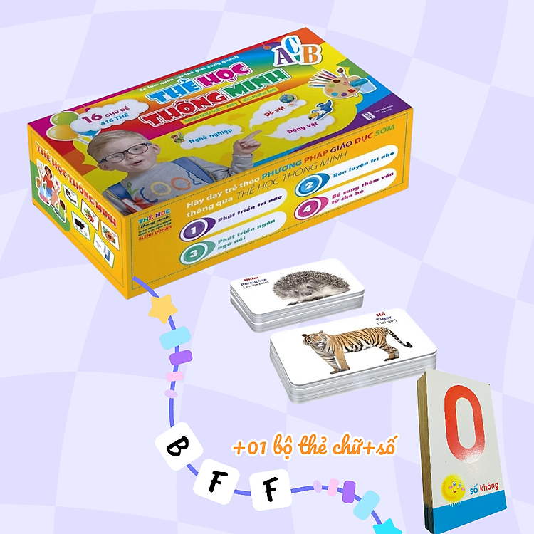 Bộ Thẻ Học Thông Minh 416 Thẻ (Song ngữ Việt Anh)