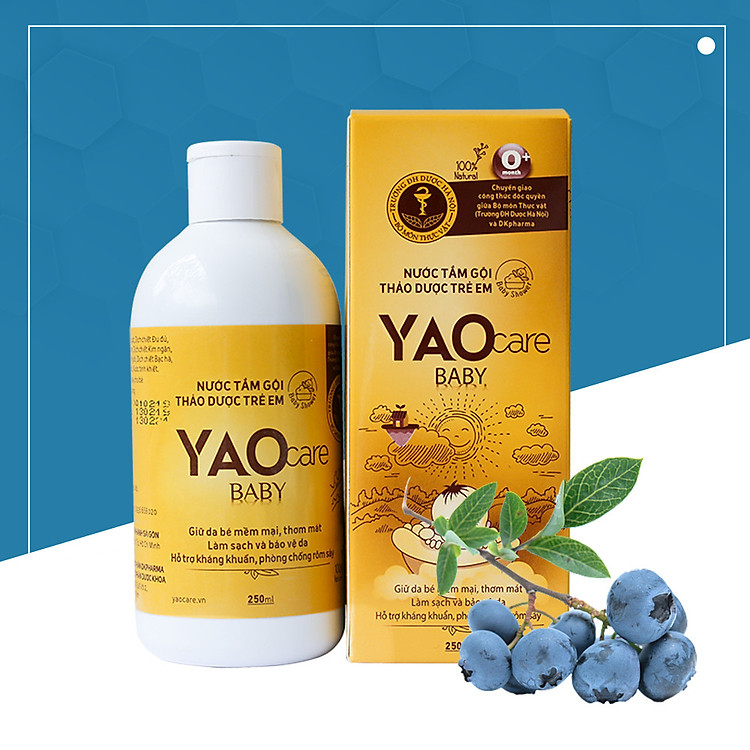 Sữa tắm cho bé DK Pharma chiết xuất thảo dược Yaocare baby 250ml