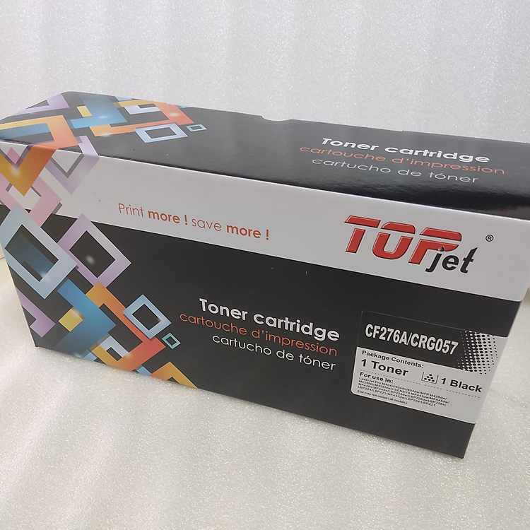 Hộp mực Topjet 76A/057 + Chíp 19A dùng cho máy in Canon LBP 223dw, 226dw, MF 443dw, 445dw, 448dw, 449x - Hàng Chính Hãng