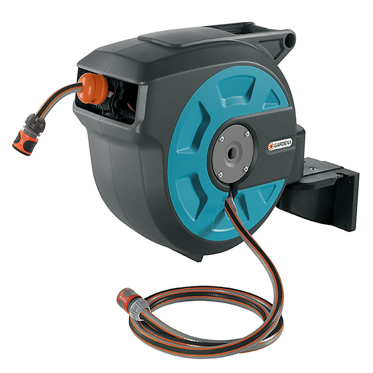 Bộ vòi tưới treo tường dây cuốn tự động 15m Gardena 08022-20