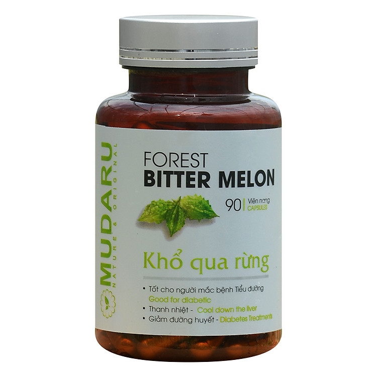 Thực Phẩm Chức Năng Viên Uống Khổ Qua Rừng Mudaru - Hộp Viên Nang (90 Viên)