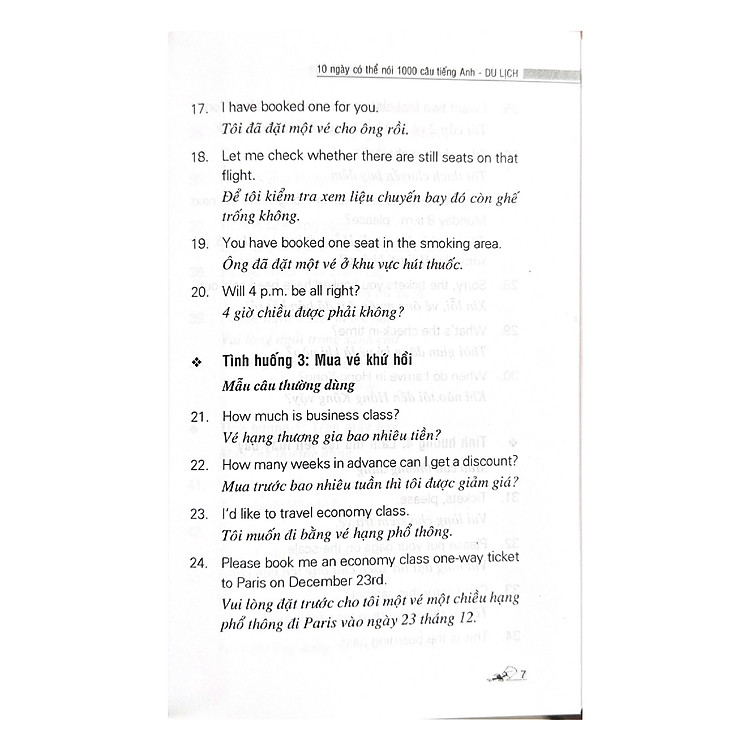 10 Ngày Có Thể Nói 1000 Câu Tiếng Anh Du Lịch (Kèm CD) - Ảnh 6