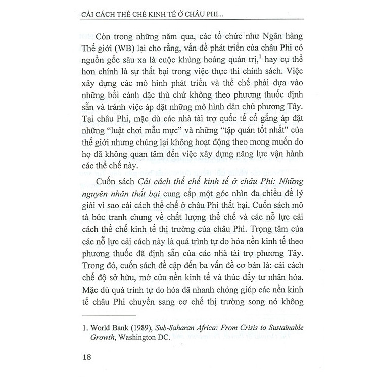Cải Cách Thể Chế Kinh Tế Ở Châu Phi - Những Nguyên Nhân Thất Bại - Ảnh 7