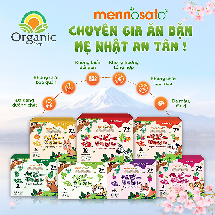 Mua tại Lazada: Mì sợi hữu cơ rau củ cho bé Chính hãng, giá tốt