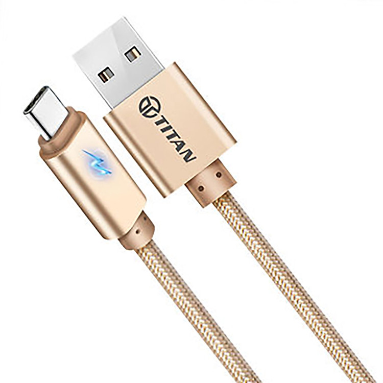 Cáp sạc nhanh cho Android các loại cổng USB TYPE C (2 mét) TITAN CT15 - Hàng Chính Hãng
