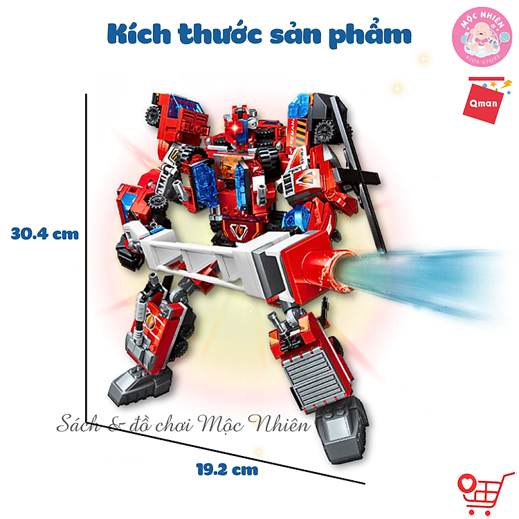 Mua Đồ chơi lắp ráp Robot Qman 1416 Chính hãng Tiết kiệm - Hình ảnh 4