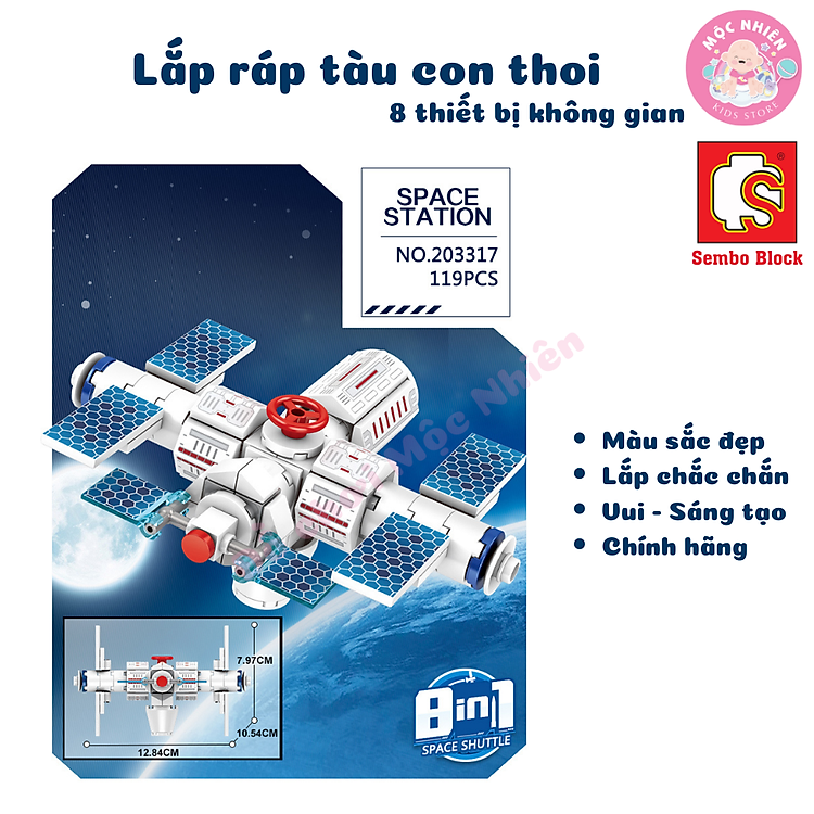 Mua tại Tiki: Đồ Chơi Lắp Ráp Tàu Con Thoi SEMBO Chính hãng Giá tốt