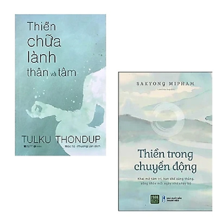 Combo 2 cuốn sách về Thiền : Thiền Trong Chuyển Động + Thiền Chữa Lành Thân Và Tâm (Tái Bản 2020)