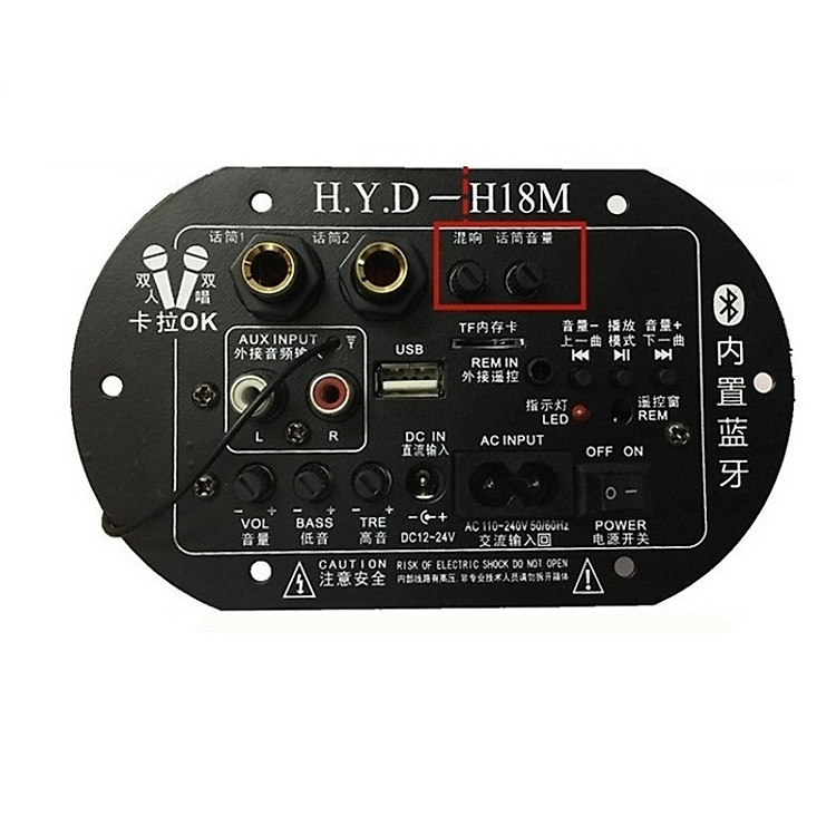 Mạch Loa Kéo Tích Hợp USB-TF Lossless, Bluetooth, Micro Karaoke 150W