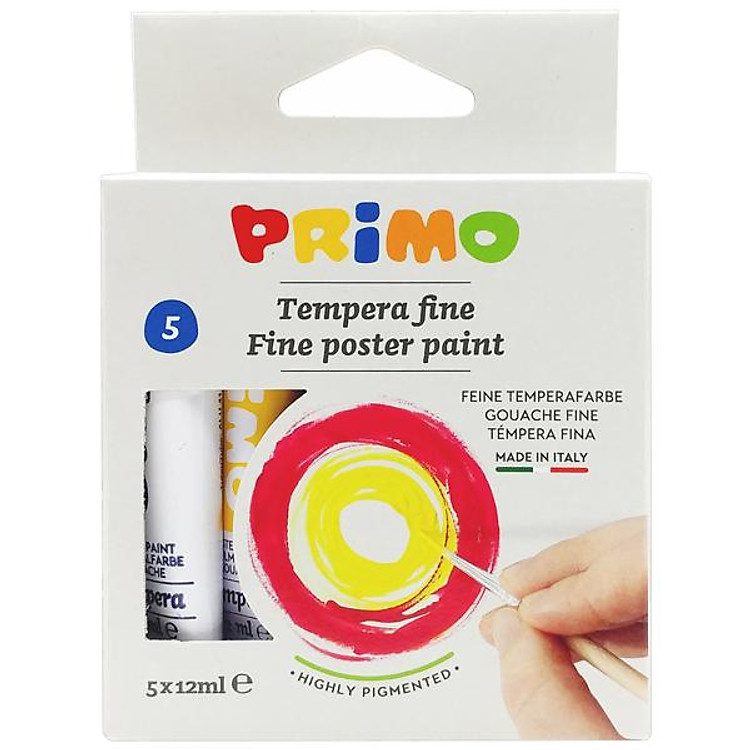 Hộp 5 Tuýp Màu Poster Paint 12 ml – Primo 4421T5C