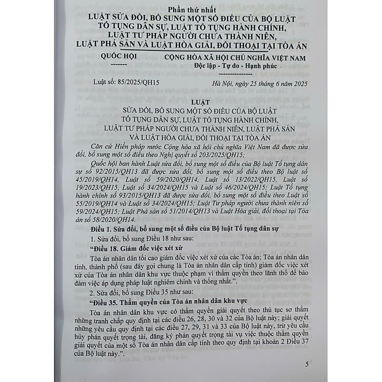 Bộ luật Dân sự, Bộ luật Tố tụng Dân sự (sửa đổi, bổ sung năm 2025) - Ảnh 2