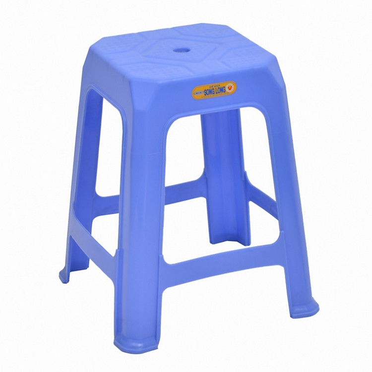 bộ 6 ghế nhựa cao đại Song Long mặt vuông lỗ tròn