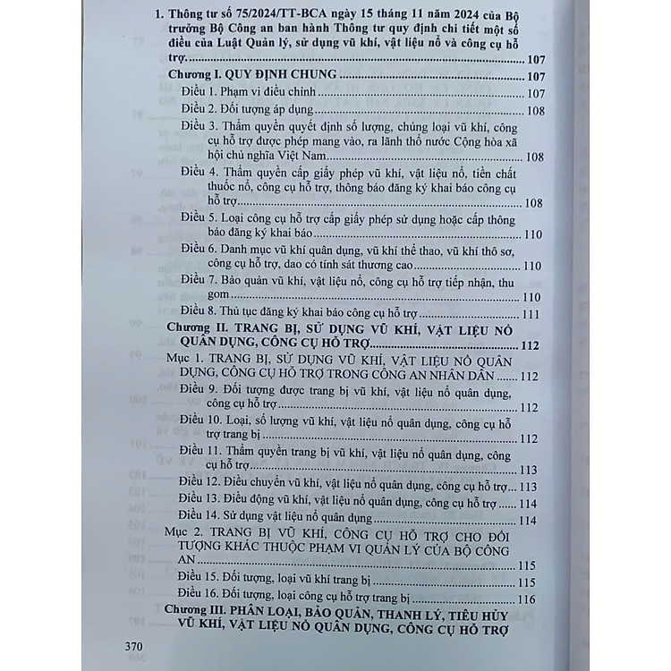 Luật Quản Lý, Sử Dụng Vũ Khí, Vật Liệu Nổ Và Công Cụ Hỗ Trợ - Ảnh 6