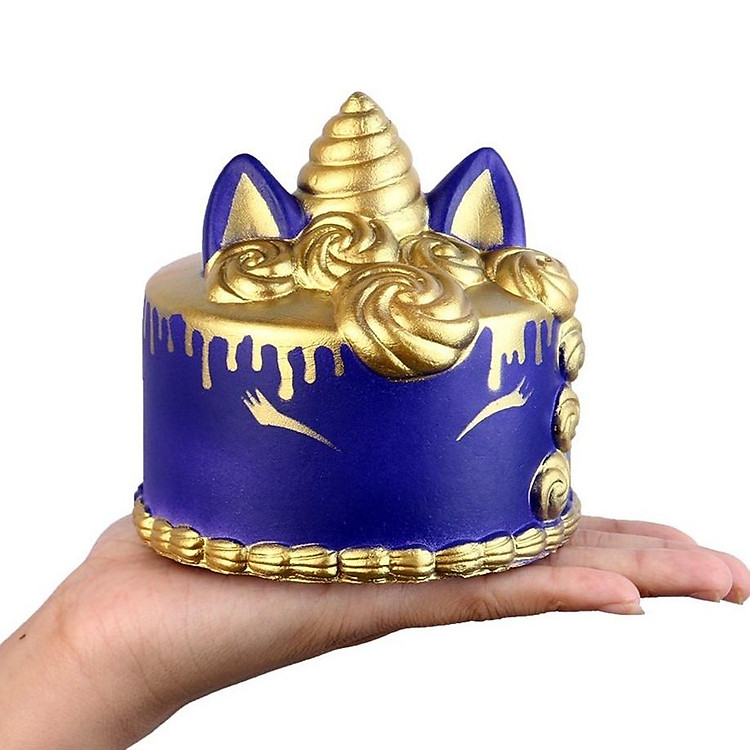 Squishy Lớn JUMBO Hình bánh kem 3 sừng nhũ kim tuyến Đồ Chơi Xốp Giảm Stress Hình mềm mịn dễ Thương đàn hồi Cho Bé