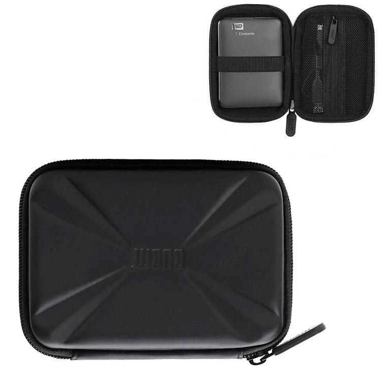Hộp túi phụ kiện công nghệ BUBM chống sốc chuyên dụng đựng ổ cứng di động, pin sạc dự phòng, cáp sạc, tai nghe-Hàng chính hãng