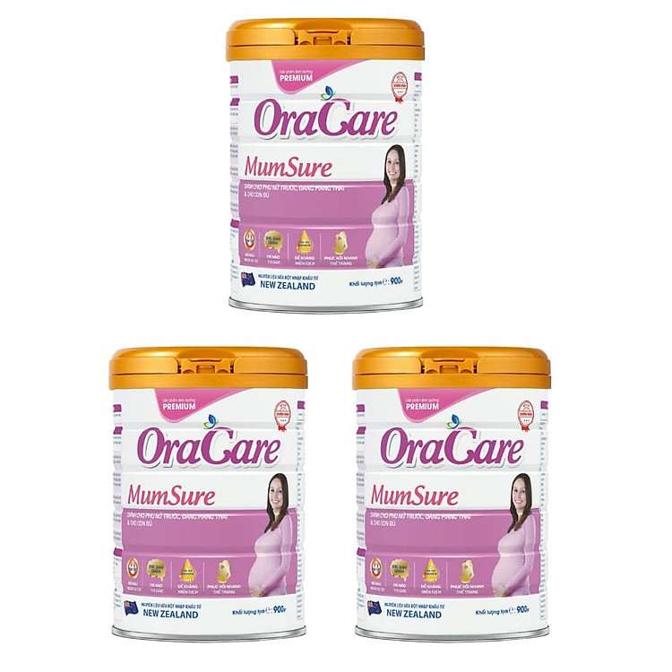 Combo 3 lon Sữa OraCare Mum Sure 900g Chính hãng Giá rẻ