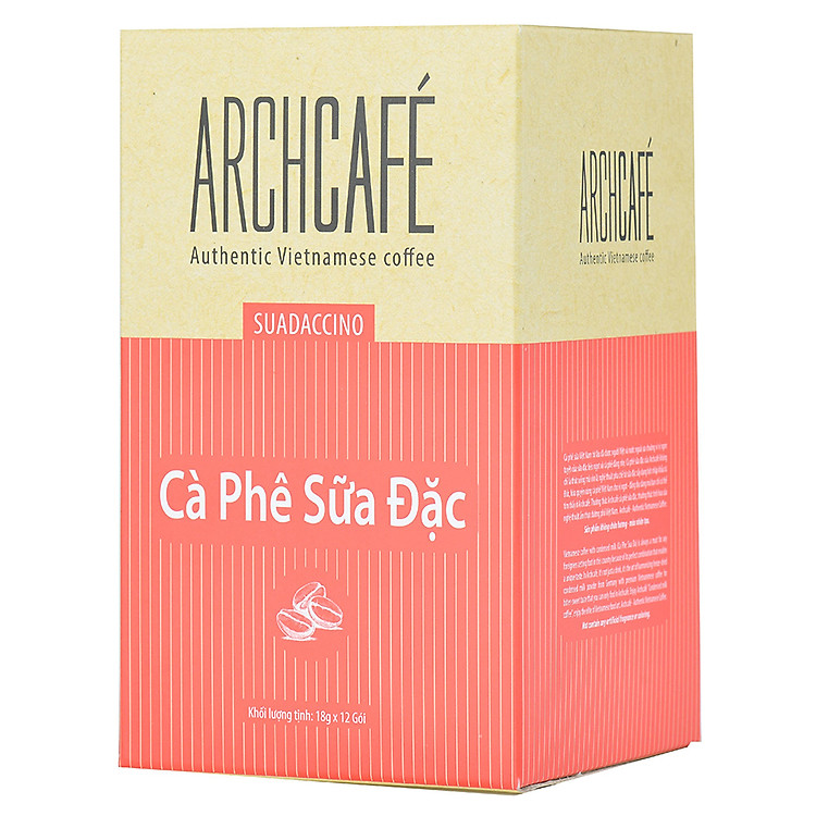 Cà Phê Sữa Đặc - Cafe hoà tan Archcafé (hộp 12 gói x 18g)