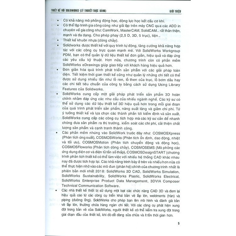 Thiết kế SOLIDWORKS Lý Thuyết - Thực Hành: Thiết Kế Cơ Khí Và Mỹ Thuật Công Nghiệp - Ảnh 5