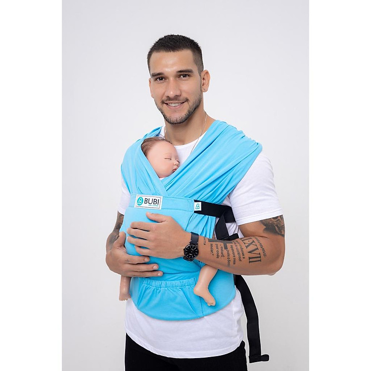 Mua Địu vải BUBI Gen 3 - Xanh thiên thanh Chính hãng Ưu đãi - Hình ảnh 3