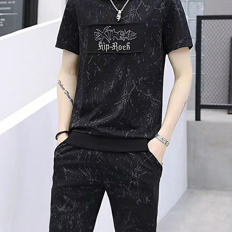 Bộ thể thao dập vân cao cấp siêu thoáng họa tiết nam