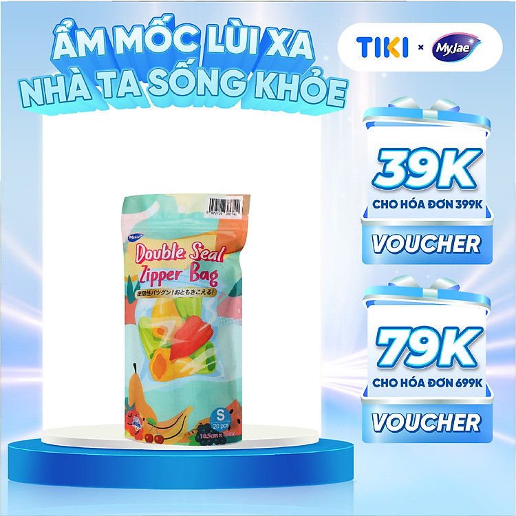 Túi Zip Đựng Thực Phẩm MyJae size S (20 cái)