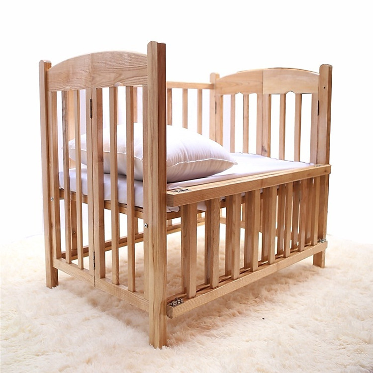 Cũi giường gỗ Sồi GoldCat - Kích thước 85x130 (MSP: C61C)