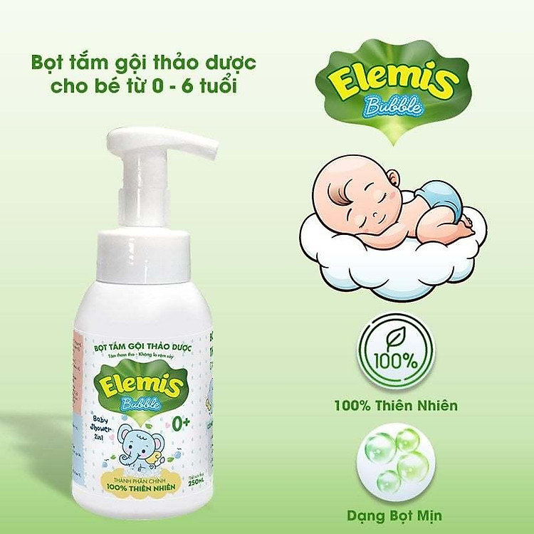 Bọt tắm gội thảo dược Elemis 250ml Uy tín Tiết kiệm - Hình ảnh 2