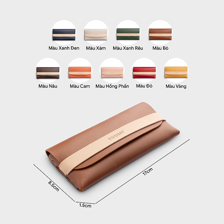Ví Yuumy ( Thời trang nữ tiện lợi đựng mắt kính - Ví da Ripple YV121 )