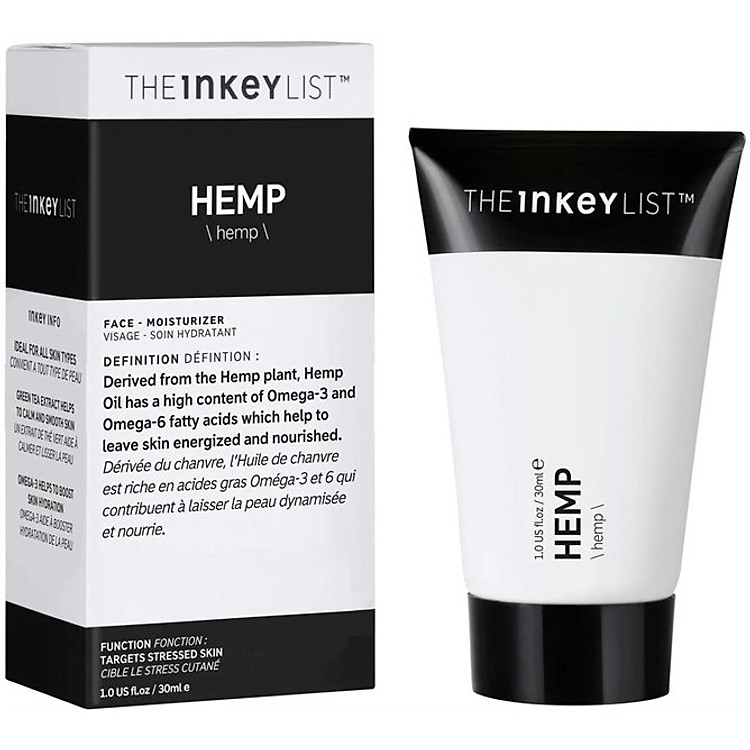 Kem dưỡng The Inkey List Hemp Moisturiser - 30ml (Bill Anh)