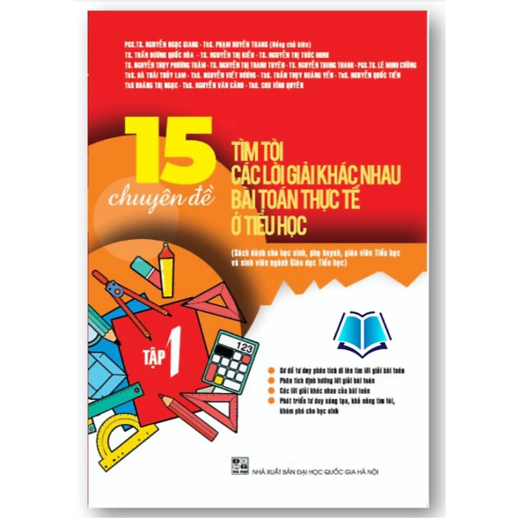 Sách - 15 chuyên đề tìm tòi các lời giải khác nhau bài toán thực tế ở Tiểu học (Tập 1+2) (theo ctr gdpt mới)