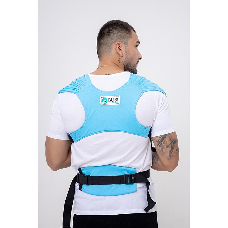 Mua Địu vải BUBI Gen 3 - Xanh thiên thanh Chính hãng Ưu đãi - Hình ảnh 4