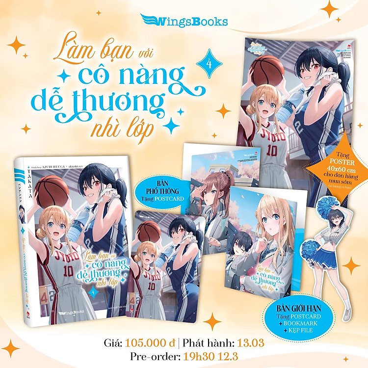 Truyện Làm Bạn Với Cô Nàng Dễ Thương Nhì Lớp full 4 tập (Light Novel) - Chang Book