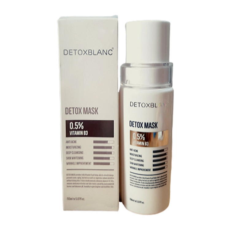 Mặt Nạ Thải Độc Trắng Da Mặt Detox BlanC 150ml – Thải Độc Và Làm Trắng Da Mặt Hiệu Quả