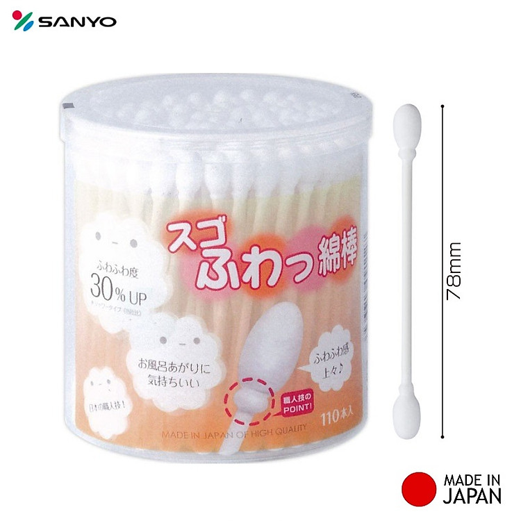 Mua Hộp 110 tăm bông cao cấp Nhật Bản Chính hãng Giá tốt - Hình ảnh 2