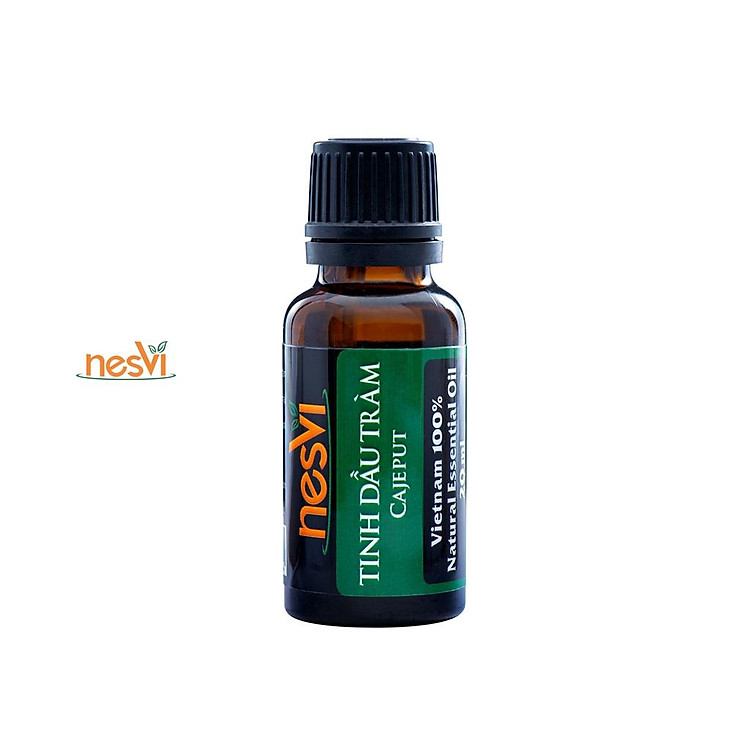 Tinh dầu Tràm gió Nesvi Cajeput essential oil giúp giữ ấm cơ thể bé sát khuẩn hàng chính hãng 20ml