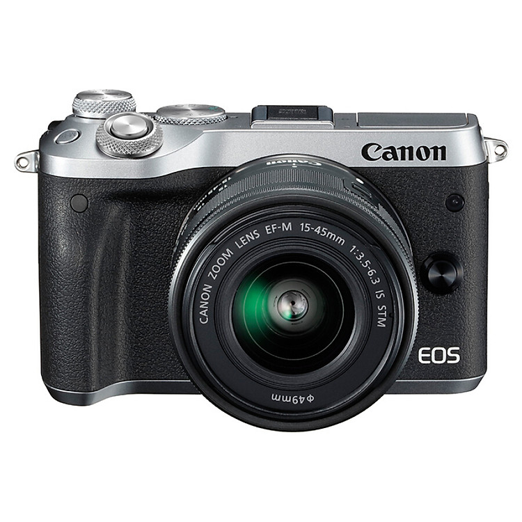 Máy Ảnh Kĩ Thuật Số Mini Canon EOS M6 (15-45) - Bạc