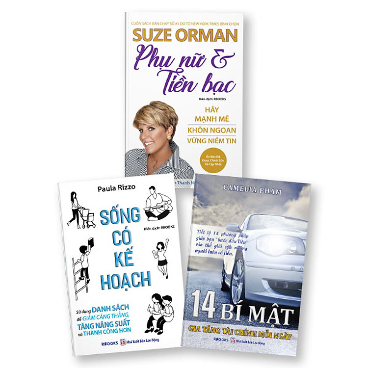 Bộ Sách 3 Cuốn: 14 Bí Mật Gia Tăng Tài Chính Mỗi Ngày + Phụ Nữ & Tiền Bạc + Sống Có Kế Hoạch