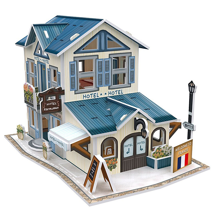 Mô hình 3D CubicFun: Hotel France Flavor W3117h