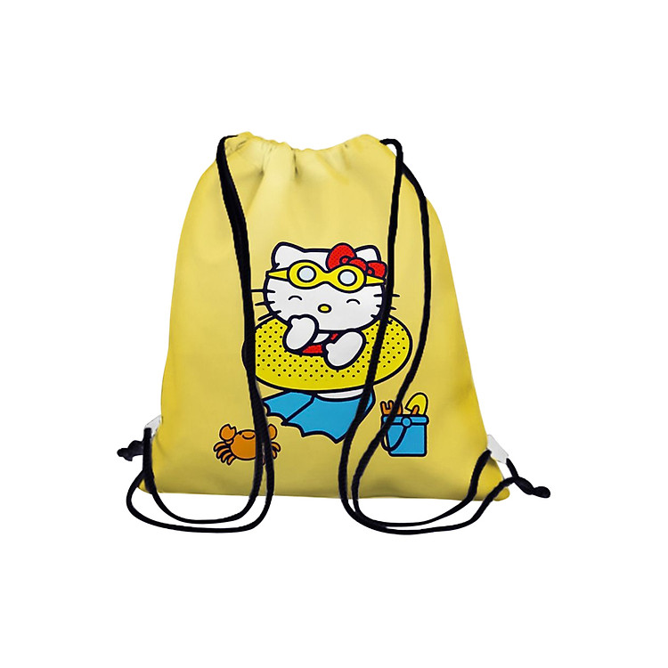 Túi Rút Unisex In Hình Kitty Đi Bơi BDCT654