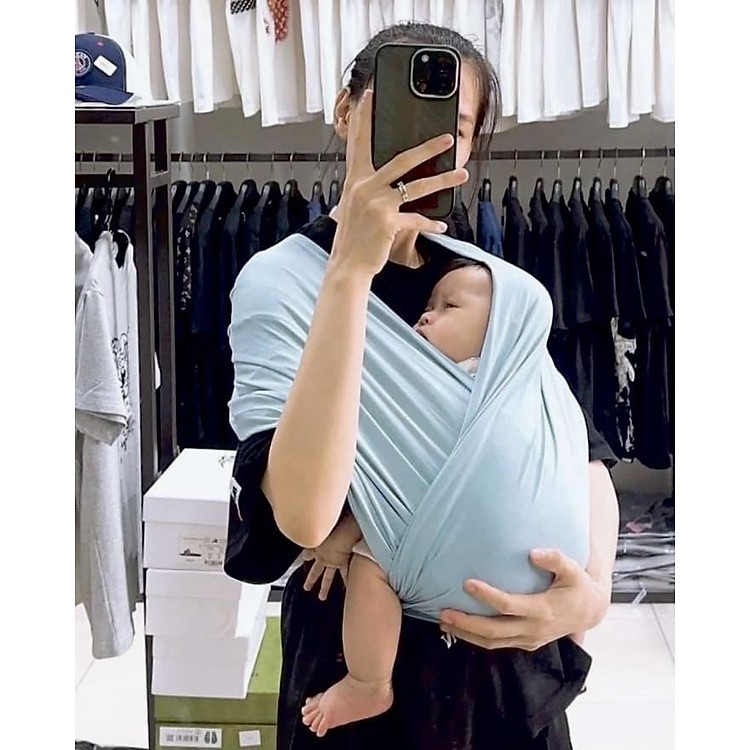 Địu Vải EmBé Sling Flex Ocean Cho Bé Chính hãng Giá tốt - Hình ảnh 5