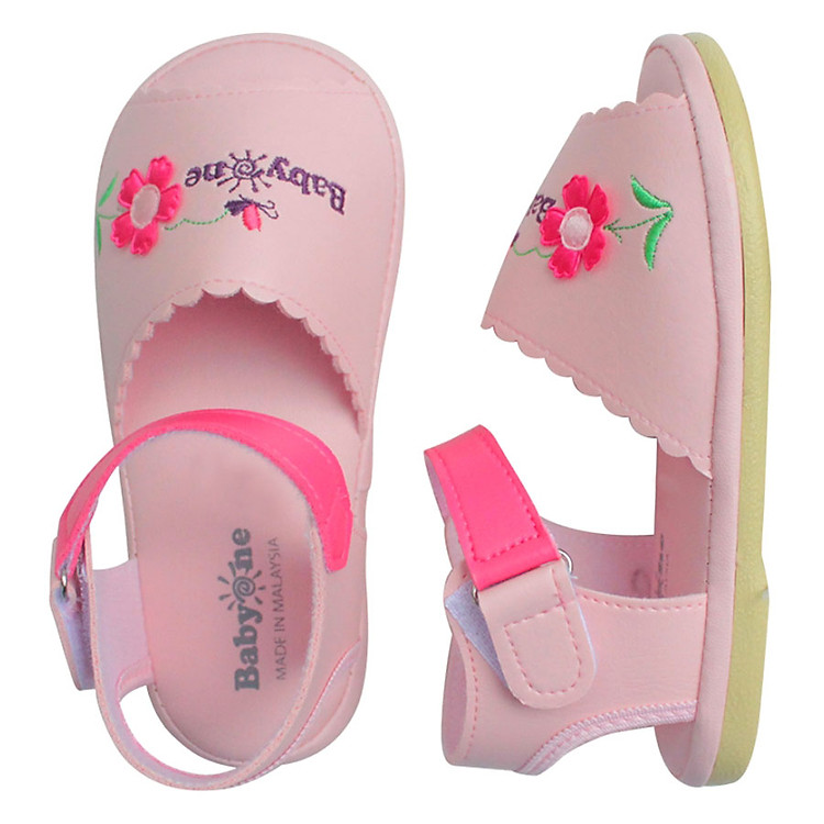 Giày Sandal Bé Gái BabyOne Hello B&B SS0813 - Hồng
