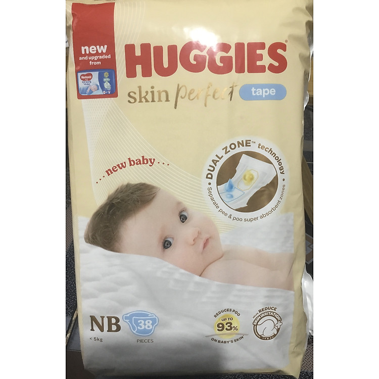 Tã dán sơ sinh Huggies NB38 cho bé Chính hãng Ưu đãi - Hình ảnh 2