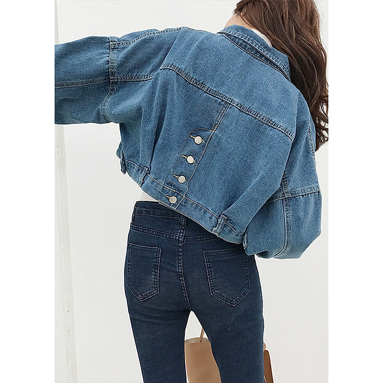 Áo Khoác Jean Nữ Croptop 825
