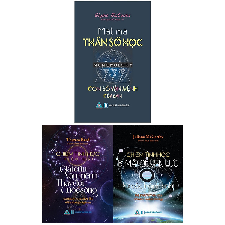 COMBO - Chiêm Tinh Học Hiện Đại Giải Cứu Vận Mệnh Thay Đổi Cuộc Sống - Chiêm Tinh Học Bí Mật Quyền Lực Từ Các Hành Tinh - Mật Mã Thần Số Học- Con Số Vận Mệnh Của Bạn