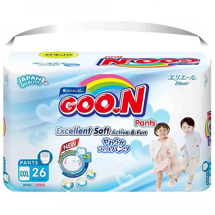 Tã Quần Goo.n Slim Gói Cực Đại XXXL26 (26 Miếng)