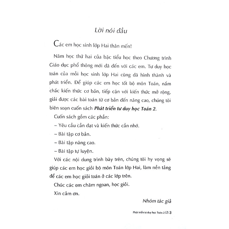 Phát Triển Tư Duy Học Toán Lớp 2 - Ảnh 2