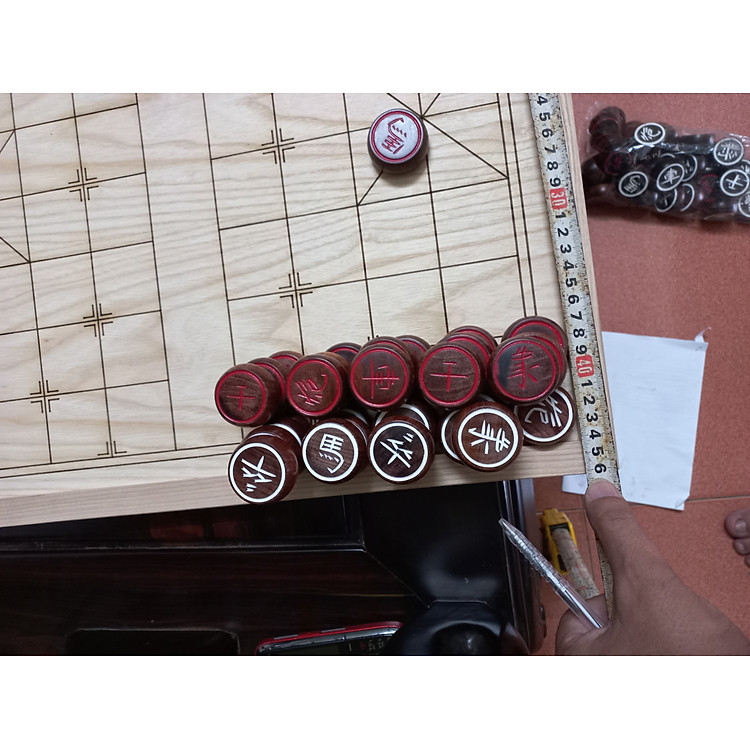 Mua Bàn cờ tướng gỗ hương 48x50cm Chính hãng Ưu đãi - Hình ảnh 2