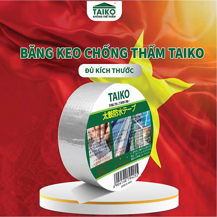 Băng Keo, Keo Dán Chống Thấm, Chống Dột Taiko Nhật Bản Băng Keo Chống Thấm Dột,Vá Chám Vết Nứt Trần Sàn Nhà Taikomi Japan