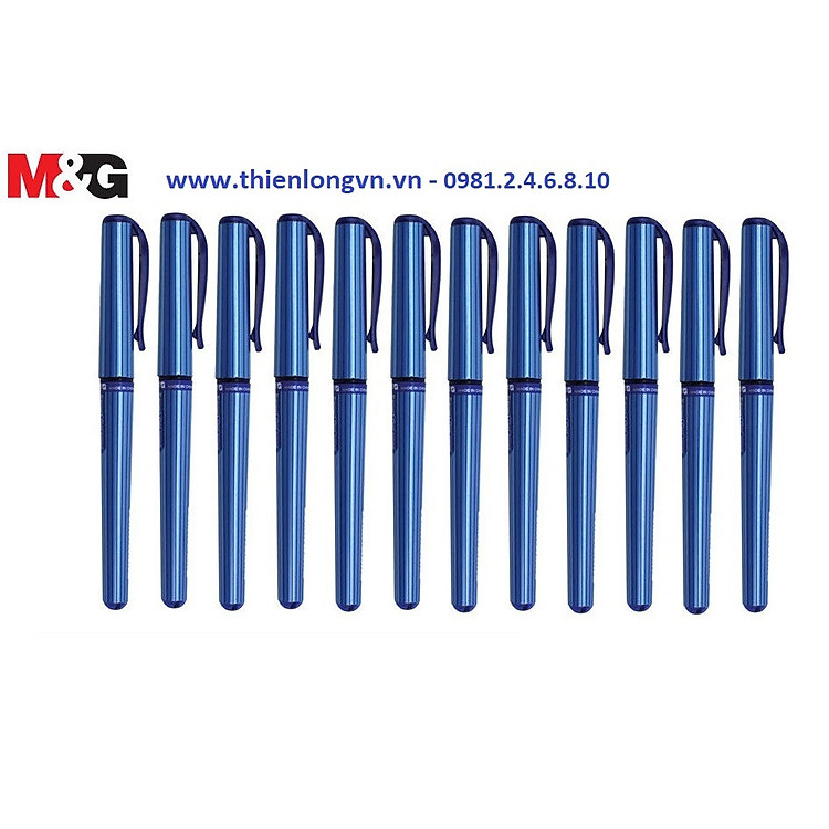 Hộp 12 cây Bút gel 1.0mm M&G - AGP13672 xanh